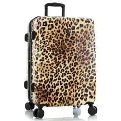 New Heys Black Camo 4 Rollen Trolley M 66 cm mit Dehnfalte brown leopard