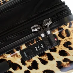 New Heys Black Camo 4 Rollen Trolley M 66 cm mit Dehnfalte brown leopard