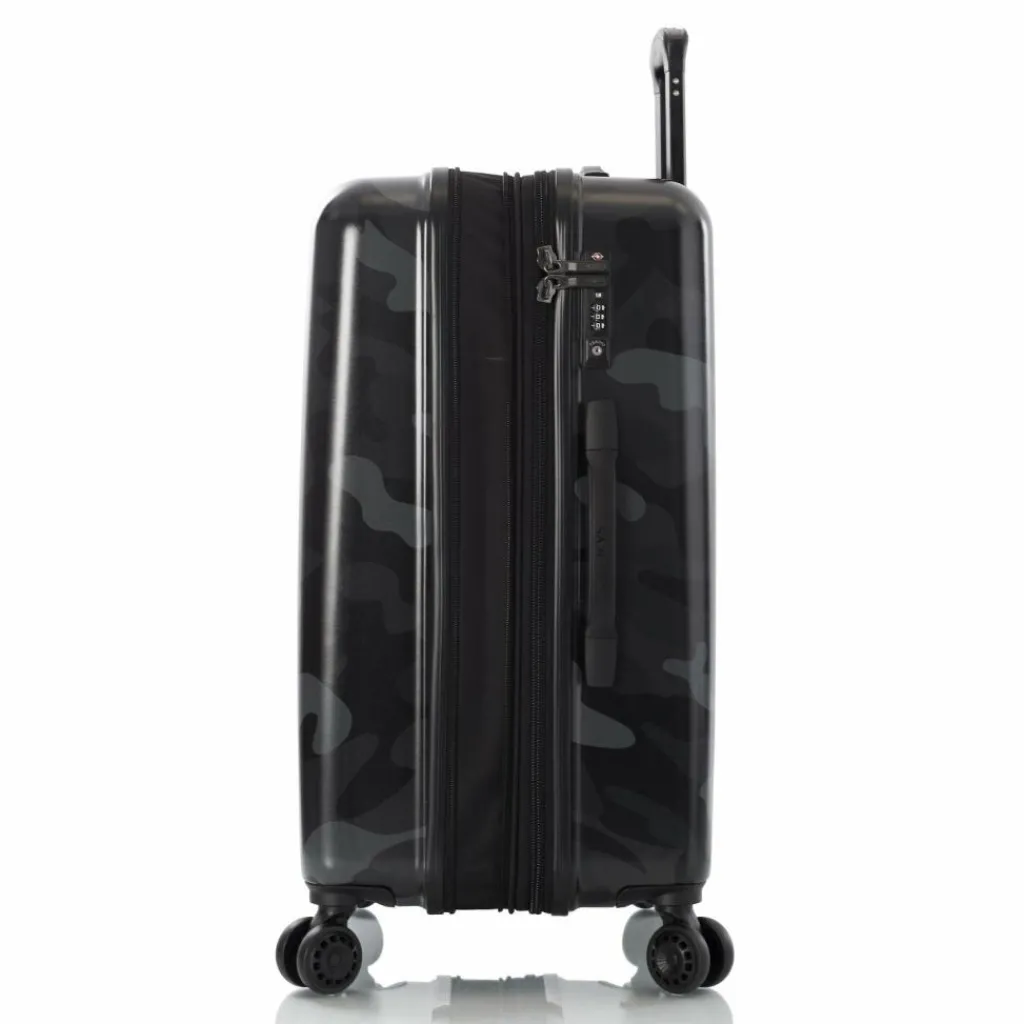 Heys Hartgepäck|4-Rollen Koffer<Black 4 Rollen Trolley M 66 cm mit Dehnfalte camo