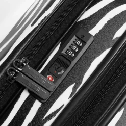 Heys Hartgepäck Kabinengepäck|4-Rollen Kabinentrolleys<EZ Fashion 4 Rollen Kabinentrolley S 53 cm mit Dehnfalte zebra