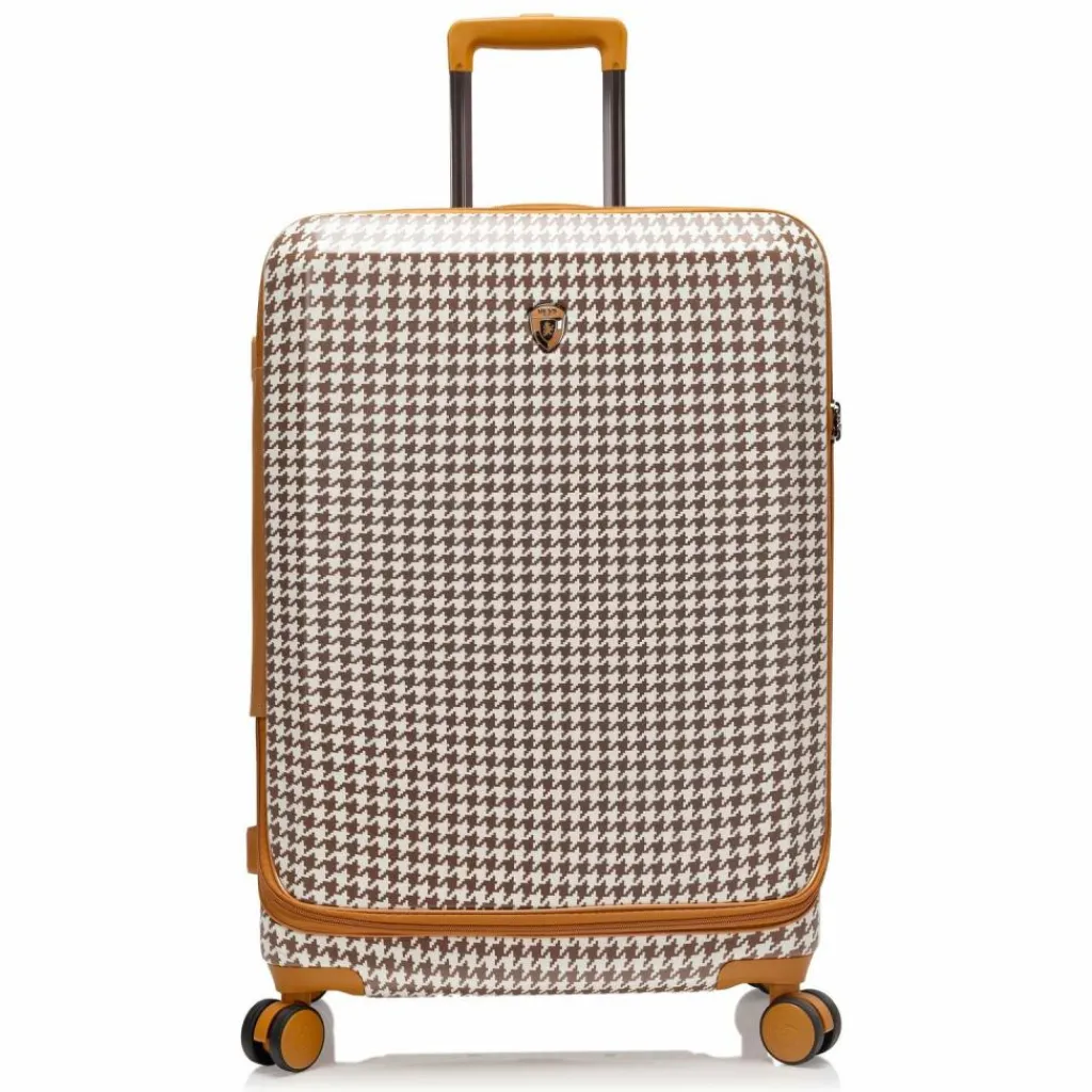 Heys 4-Rollen Koffer|Hartgepäck<EZ Fashion 4 Rollen Trolley M 66 cm mit Dehnfalte brown houndstooth