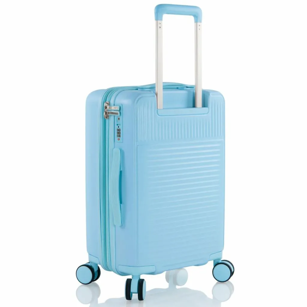 Heys Hartgepäck Kabinengepäck|4-Rollen Kabinentrolleys<Pastel 4 Rollen Kabinentrolley S 53 cm mit Dehnfalte blue