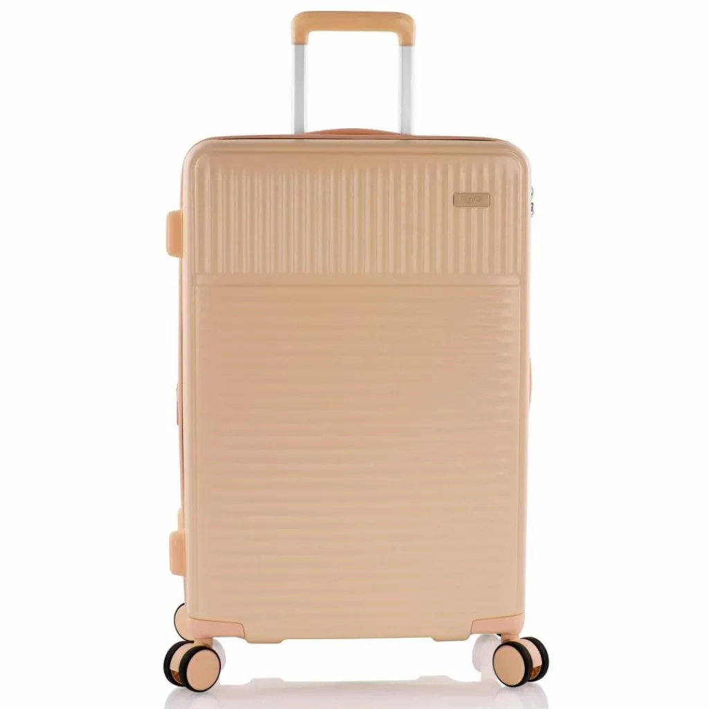 Heys 4-Rollen Koffer|Hartgepäck<Pastel 4 Rollen Trolley M 66 cm mit Dehnfalte nude