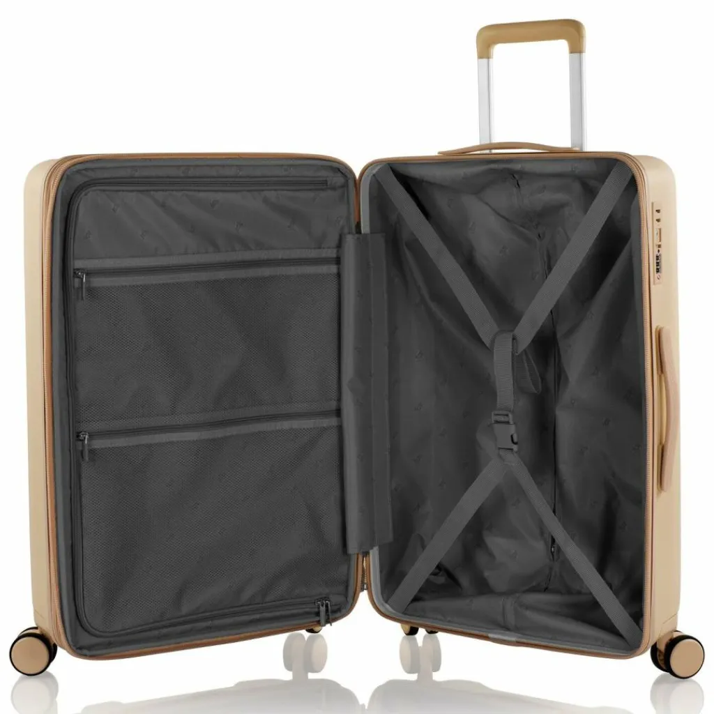 Heys 4-Rollen Koffer|Hartgepäck<Pastel 4 Rollen Trolley M 66 cm mit Dehnfalte nude