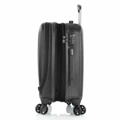 Heys Vantage 4 Rollen Kabinentrolley S 55 cm mit Dehnfalte black