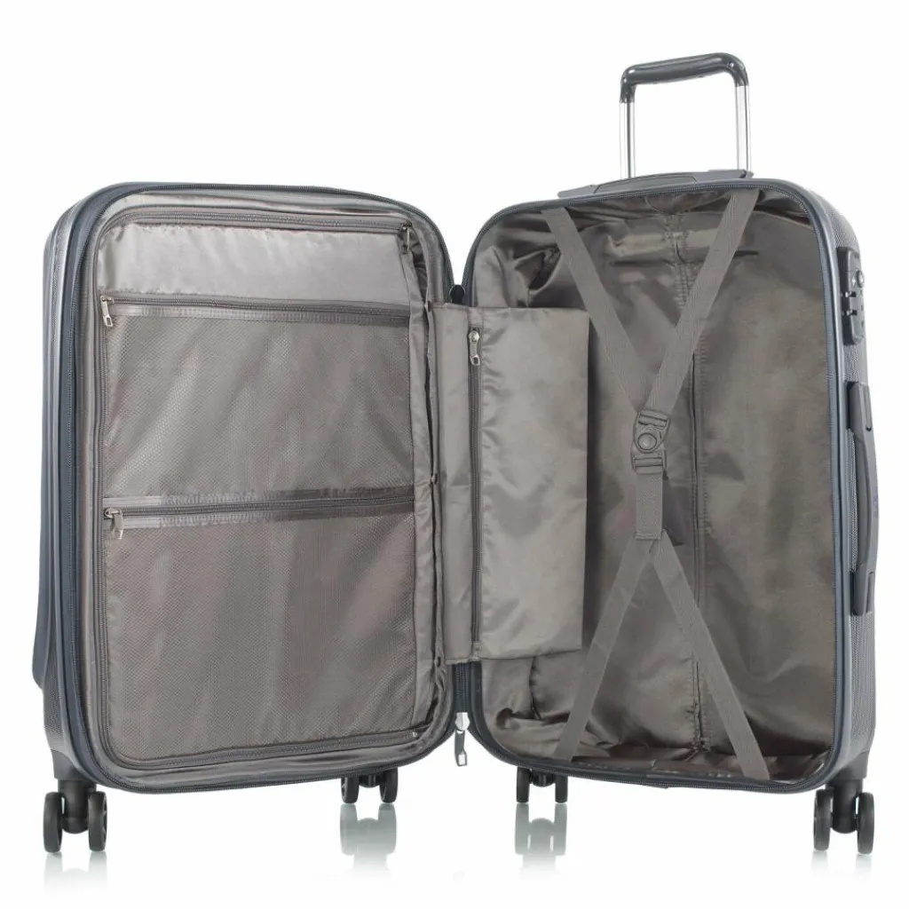Heys 4-Rollen Koffer|Hartgepäck<Vantage 4 Rollen Trolley M 66 cm mit Dehnfalte slate blue