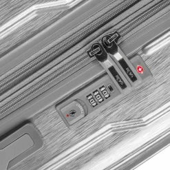 Outlet Heys Xtrak 4 Rollen Trolley L 76 cm mit Dehnfalte silver