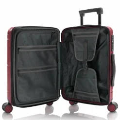 Best Heys Zen 4 Rollen Kabinentrolley S 54 cm mit Dehnfalte burgundy