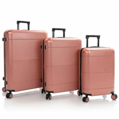 Heys Koffersets Als Hartgepäck|Koffersets 3-Teilig<Zen 4 Rollen Kofferset 3-teilig mit Dehnfalte coral