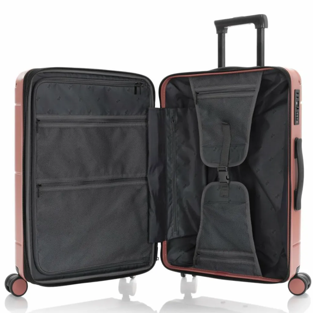 Heys 4-Rollen Koffer|Hartgepäck<Zen 4 Rollen Trolley M 66 cm mit Dehnfalte coral