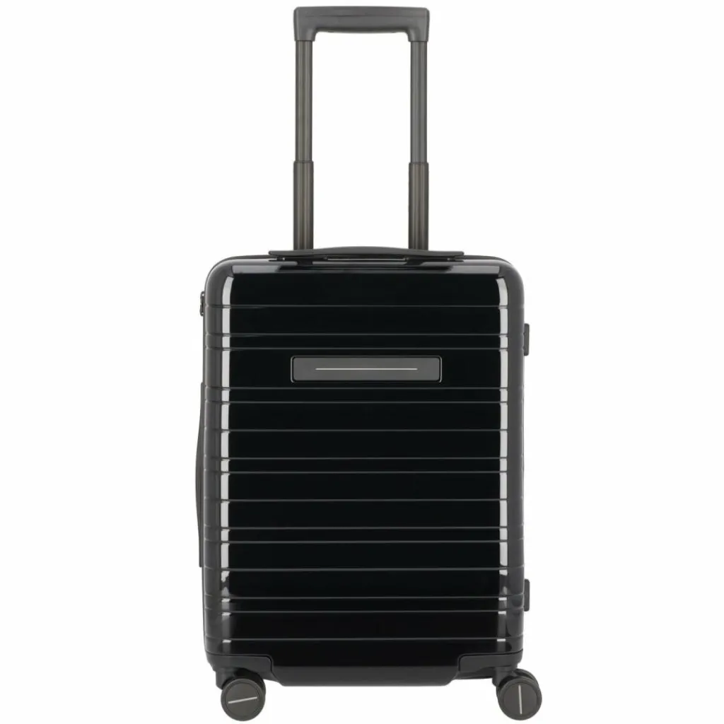 Horizn Studios Hartgepäck Kabinengepäck|4-Rollen Kabinentrolleys<H5 Essential Glossy 4-Rollen Kabinentrolley 55 cm glossy all black