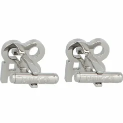 Hugo E-Stacked Manschettenknöpfe Edelstahl 1,5 cm silver