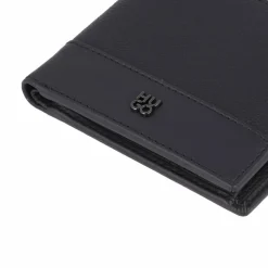 Outlet Hugo Quantic Geldbörse Leder 10.5 cm navy