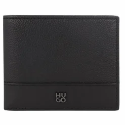 New Hugo Quantic Geldbörse Leder 12 cm black