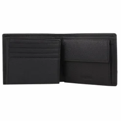New Hugo Quantic Geldbörse Leder 12 cm black