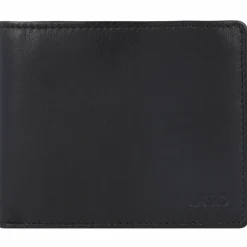 Hugo Herrengeldbörsen Querformat<Subway Trifold Geldbörse Leder 11 cm black