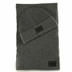 Online Hugo Zago Schal 182 cm Geschenkbox medium grey