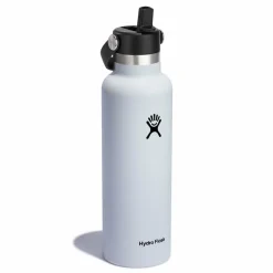 Outlet Hydro Flask Hydration Standard Flex Straw Cap Trinkflasche 621 ml white