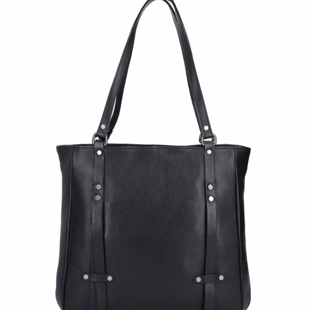 Sale Jack Kinsky Alassio 4 Schultertasche Leder 34 cm schwarz