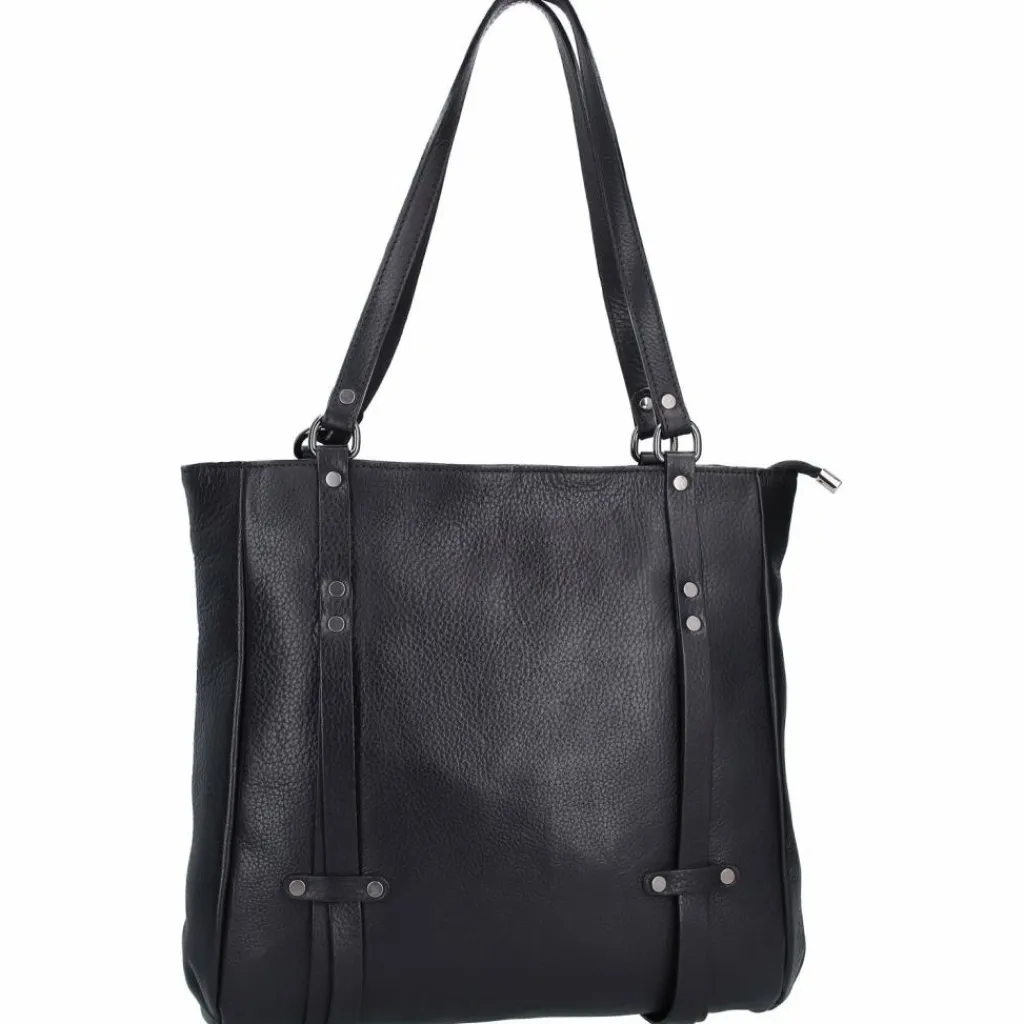 Sale Jack Kinsky Alassio 4 Schultertasche Leder 34 cm schwarz