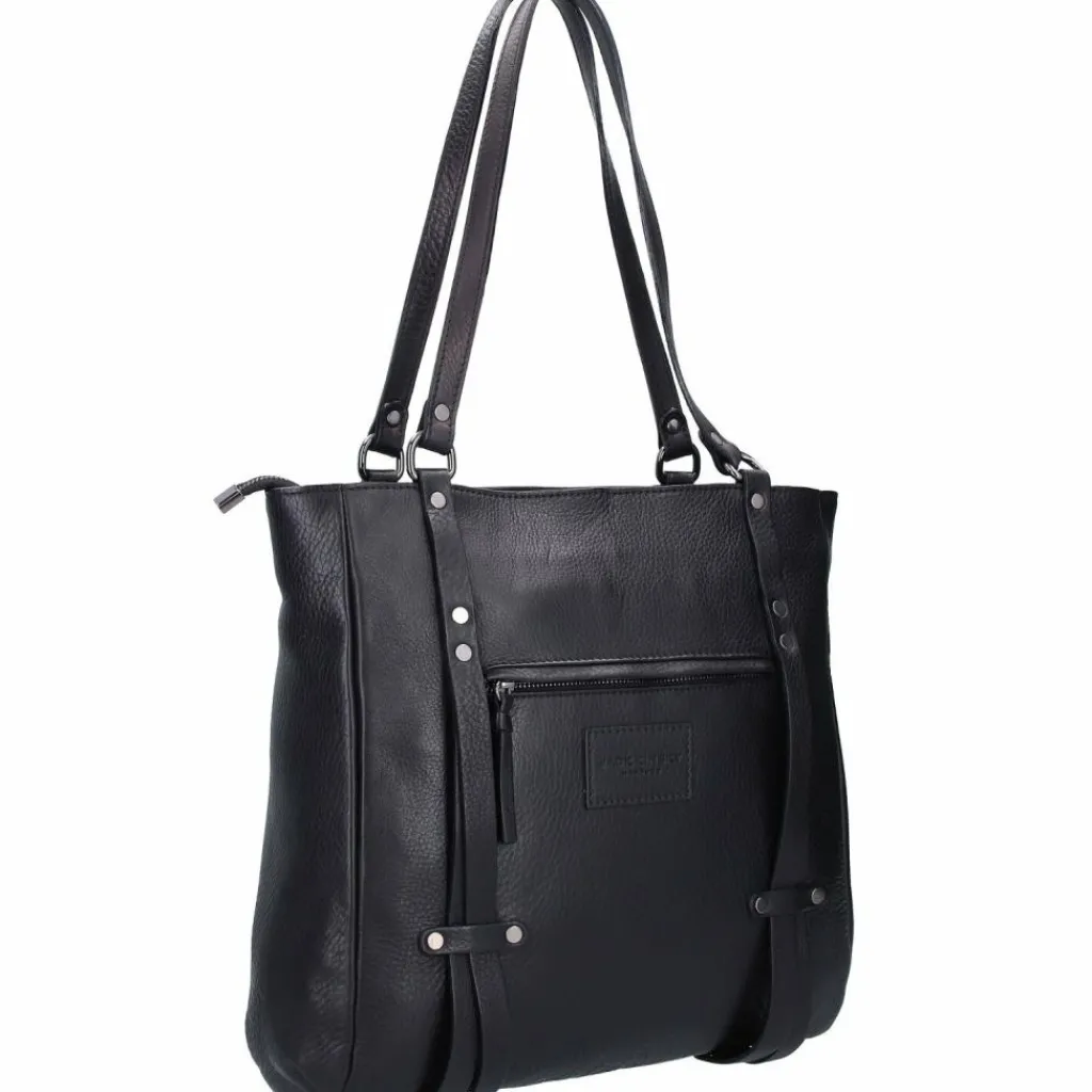 Sale Jack Kinsky Alassio 4 Schultertasche Leder 34 cm schwarz