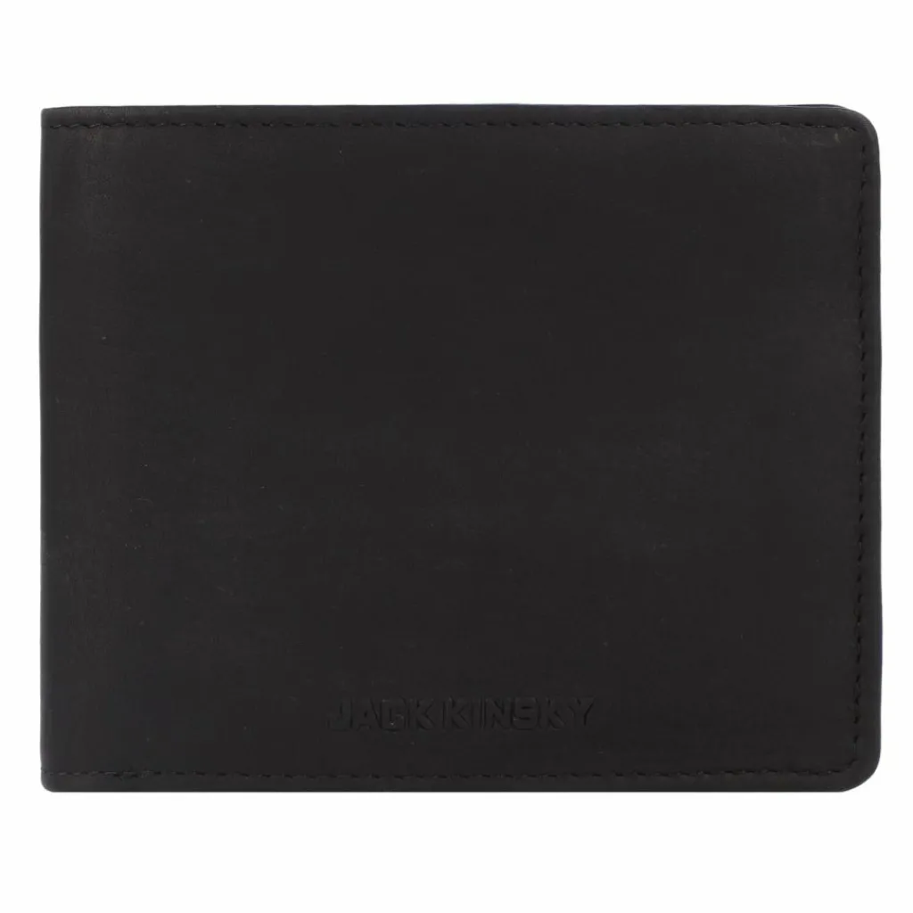 Discount Jack Kinsky Aruba Geldbörse RFID Schutz Leder 12 cm schwarz
