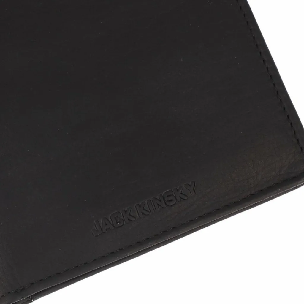 Discount Jack Kinsky Aruba Geldbörse RFID Schutz Leder 12 cm schwarz