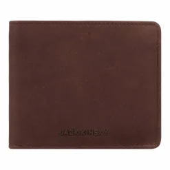 Jack Kinsky Herrengeldbörsen Querformat<Aruba Geldbörse RFID Schutz Leder 12 cm braun