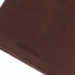 Jack Kinsky Herrengeldbörsen Querformat<Aruba Geldbörse RFID Schutz Leder 12 cm braun