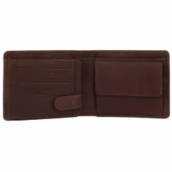 Jack Kinsky Herrengeldbörsen Querformat<Aruba Geldbörse RFID Schutz Leder 12 cm braun