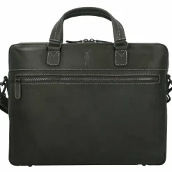 Discount Jack Kinsky Baltimore 8 Aktentasche Leder 40 cm Laptopfach anthrazit