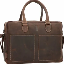 Jack Kinsky Aktentaschen<Baltimore 7 Aktentasche Leder 39 cm mokka