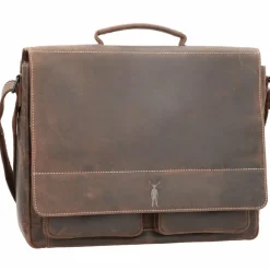 Jack Kinsky Aktentaschen<Baltimore 6 Aktentasche Leder 37 cm mokka