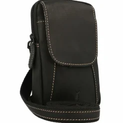 Jack Kinsky Handytaschen<Baltimore 10 Handytasche Leder 12 cm anthrazit