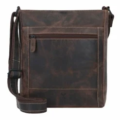 Jack Kinsky Umhängetaschen<Baltimore 30 Umhängetasche Leder 30 cm mokka