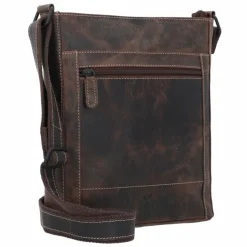 Jack Kinsky Umhängetaschen<Baltimore 30 Umhängetasche Leder 30 cm mokka