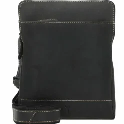 Jack Kinsky Umhängetaschen<Baltimore 24 Umhängetasche Leder 19 cm anthrazit