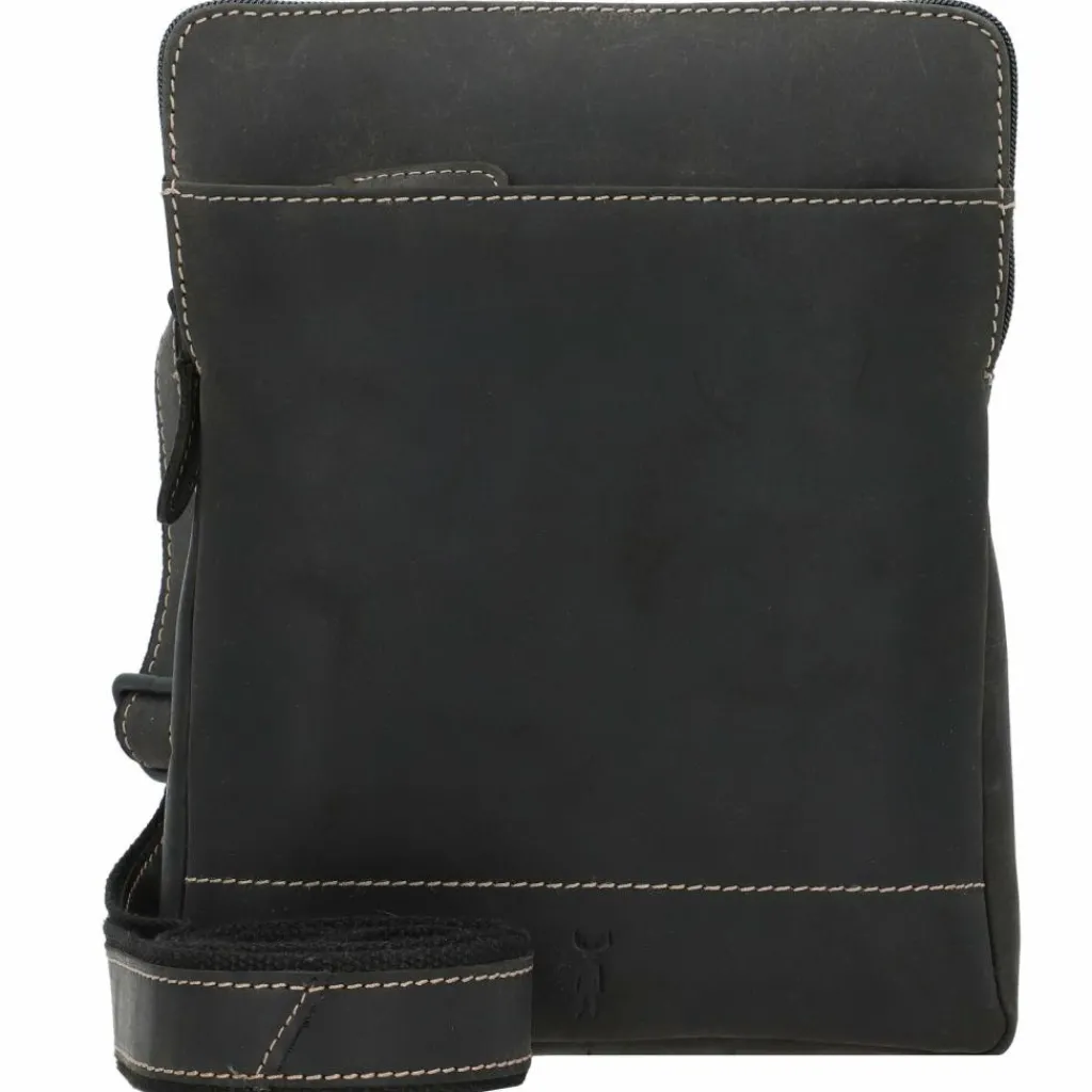 Jack Kinsky Umhängetaschen<Baltimore 24 Umhängetasche Leder 19 cm anthrazit