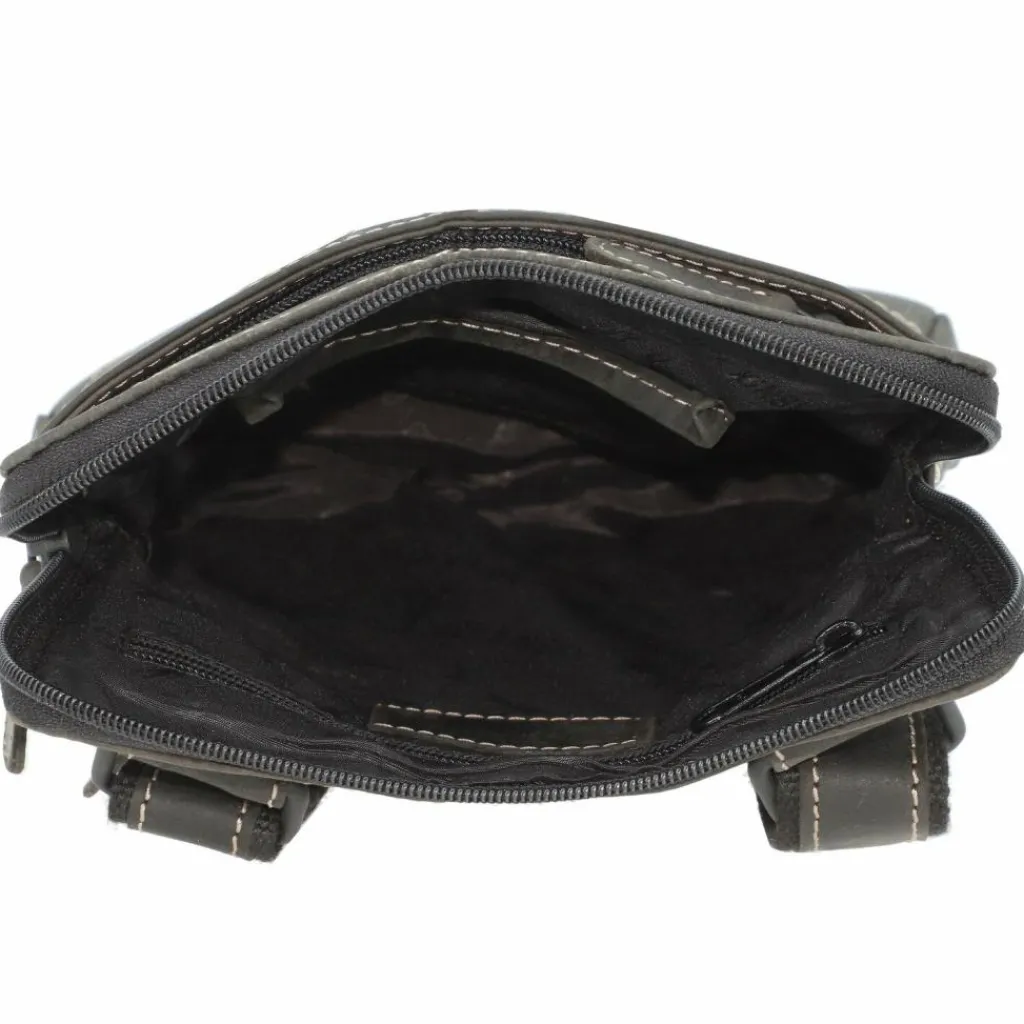 Jack Kinsky Umhängetaschen<Baltimore 24 Umhängetasche Leder 19 cm anthrazit