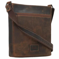 Sale Jack Kinsky Baltimore 30 Umhängetasche Leder 30 cm cognac