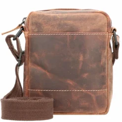 Jack Kinsky Umhängetaschen<Baltimore 1 Umhängetasche Leder 14 cm cognac