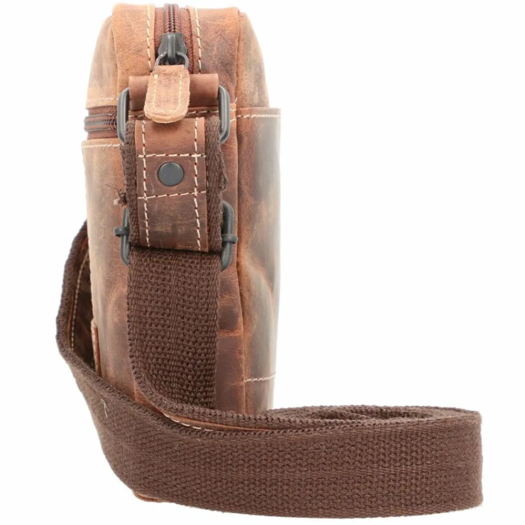 Jack Kinsky Umhängetaschen<Baltimore 1 Umhängetasche Leder 14 cm cognac
