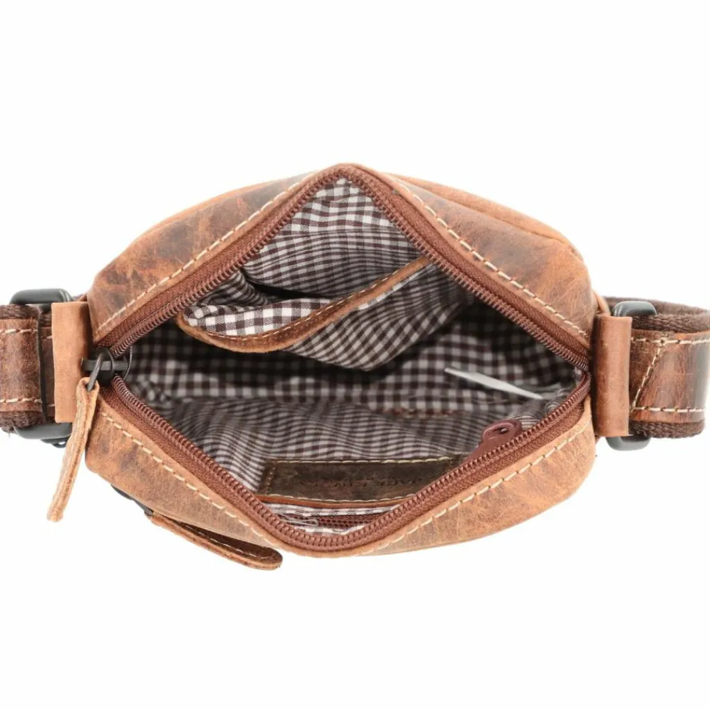 Jack Kinsky Umhängetaschen<Baltimore 1 Umhängetasche Leder 14 cm cognac