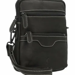 Jack Kinsky Umhängetaschen<Baltimore 11 Umhängetasche Leder 16 cm anthrazit