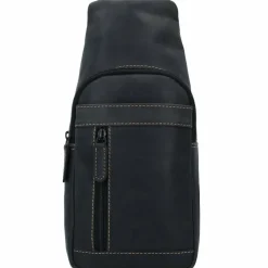 Jack Kinsky Umhängetaschen<Baltimore 17 Umhängetasche Leder 30 cm anthrazit