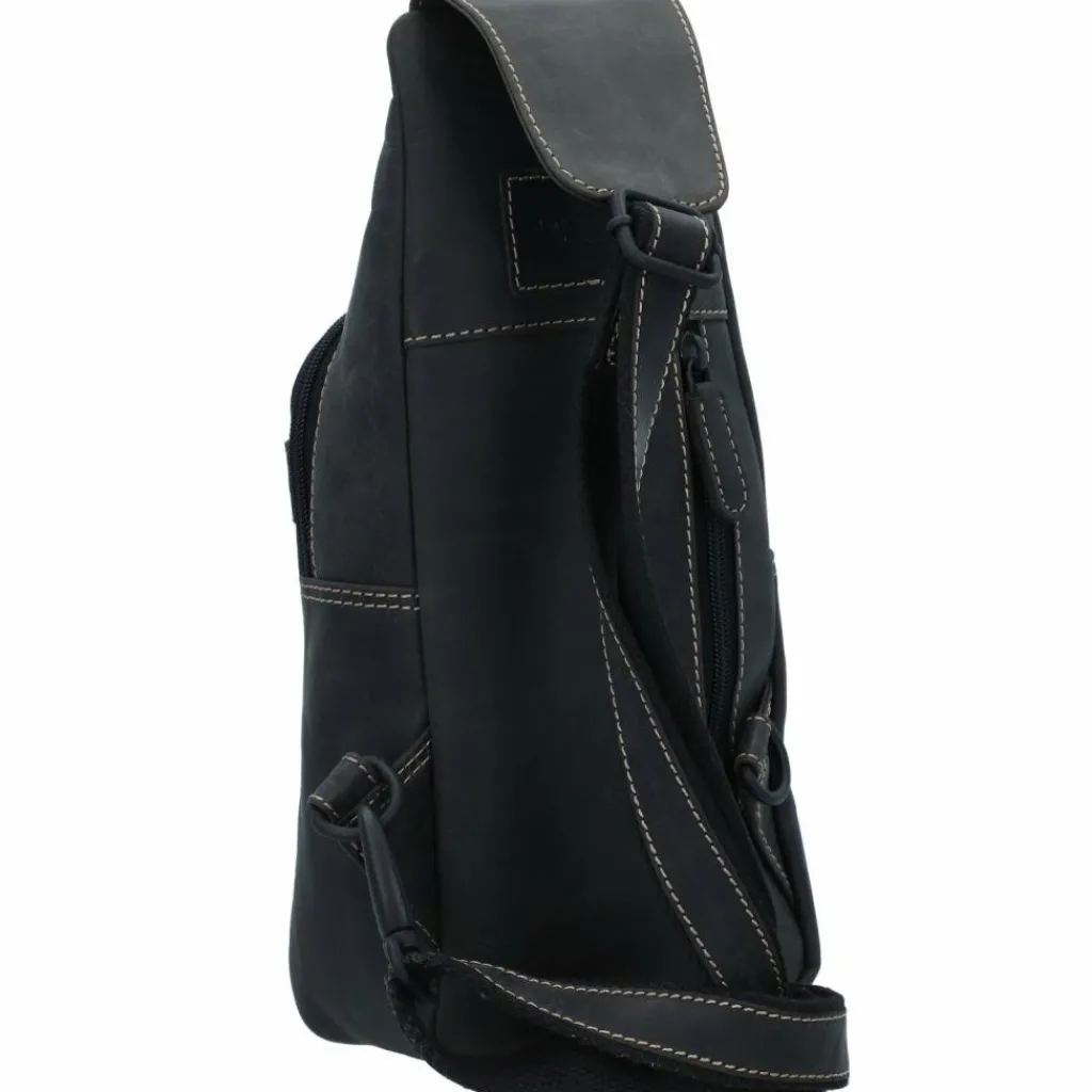 Jack Kinsky Umhängetaschen<Baltimore 17 Umhängetasche Leder 30 cm anthrazit