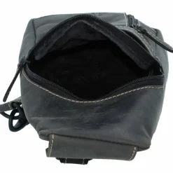 Jack Kinsky Umhängetaschen<Baltimore 17 Umhängetasche Leder 30 cm anthrazit