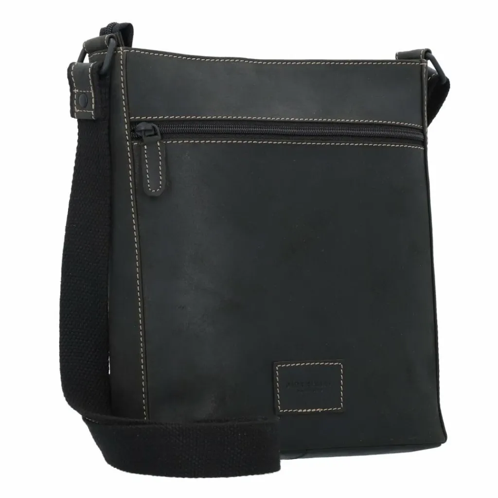 Jack Kinsky Baltimore 30 Umhängetasche Leder 30 cm anthrazit