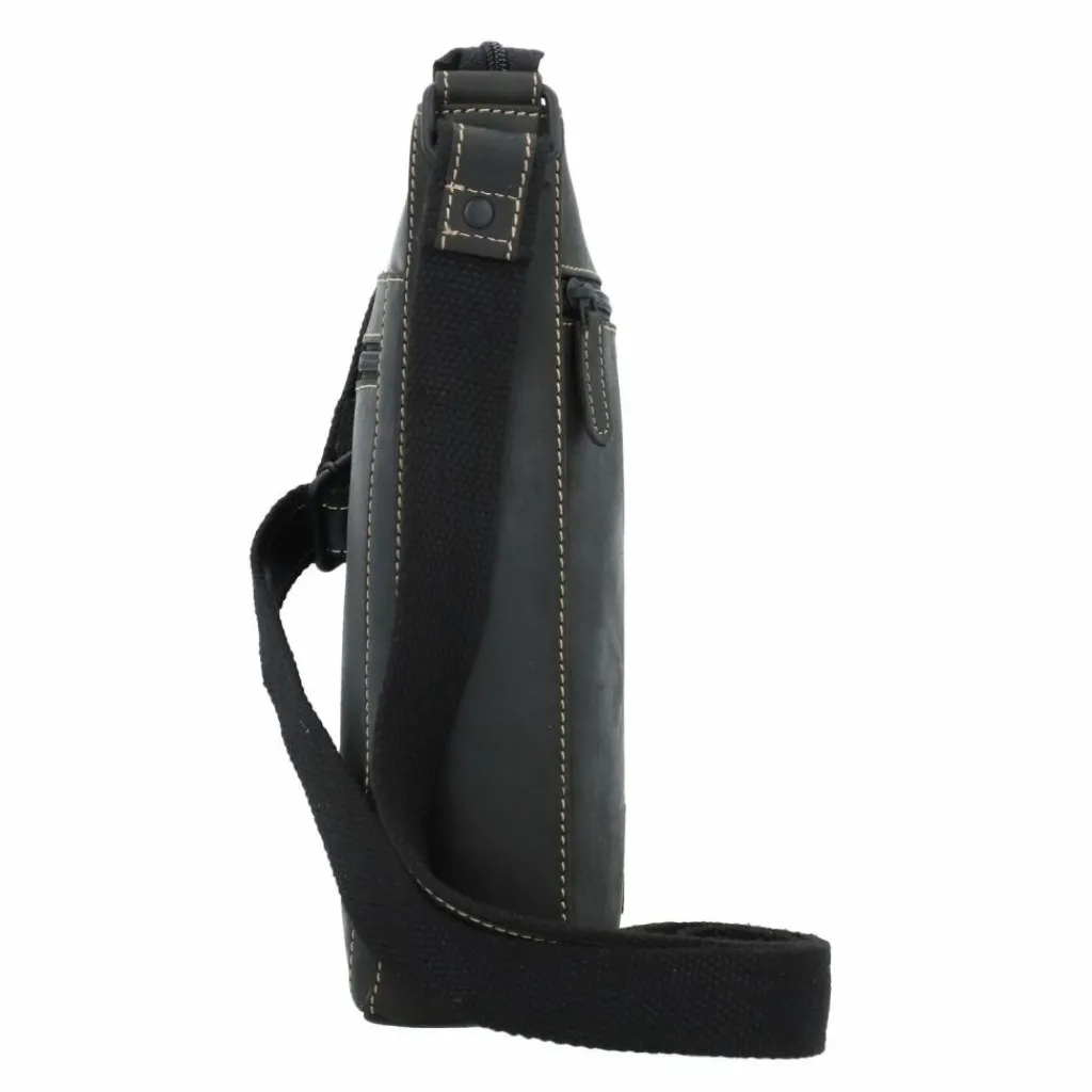 Jack Kinsky Baltimore 30 Umhängetasche Leder 30 cm anthrazit