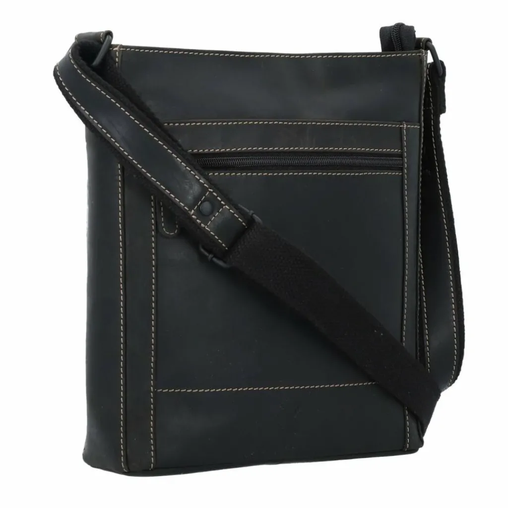 Jack Kinsky Baltimore 30 Umhängetasche Leder 30 cm anthrazit